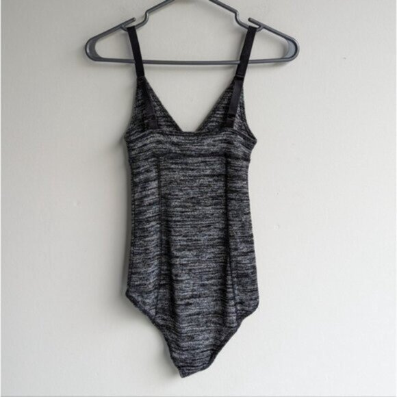 Aritzia Wilfred heathered gray Jasmine bodysuit - Picture 3 of 6